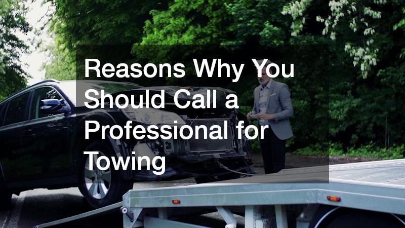 Reasons Why You Should Call a Professional for Towing