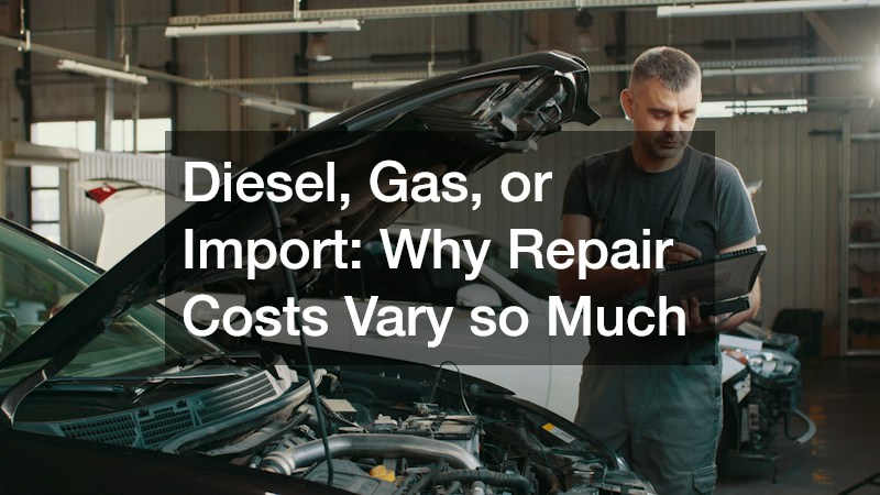 Diesel, Gas, or Import: Why Repair Costs Vary so Much