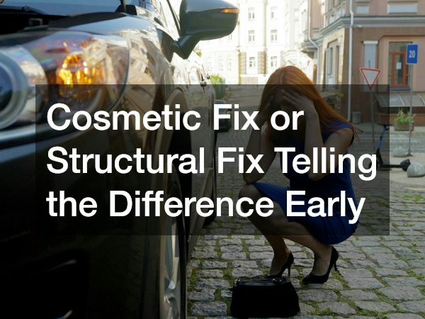Cosmetic Fix or Structural Fix Telling the Difference Early