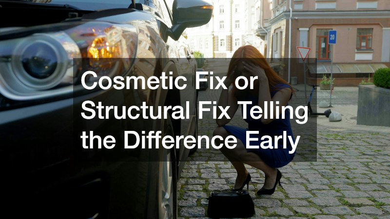 Cosmetic Fix or Structural Fix Telling the Difference Early